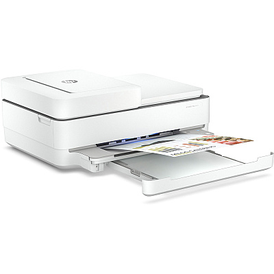 HP Envy 6455e Wireless Inkjet Multifunction Printer - Color - White (HEW223R1A)