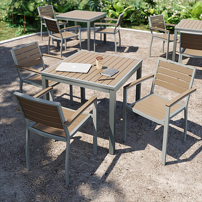 KFI Gray Indoor/Outdoor Furniture (T35SQWHGY)