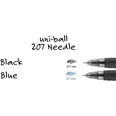 uniball 207 Needle Gel Pens (UBC1738430)