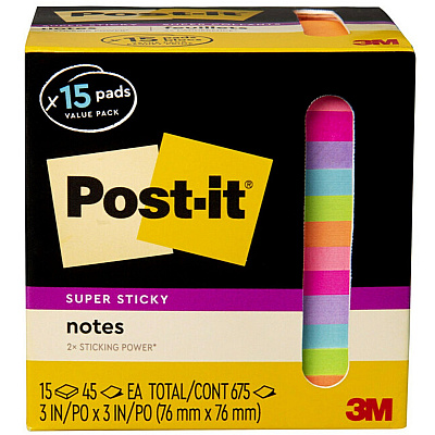 Post-it Super Sticky Notes (MMM65415SSCP)
