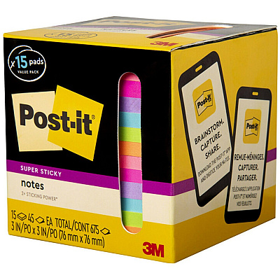 Post-it Super Sticky Notes (MMM65415SSCP)
