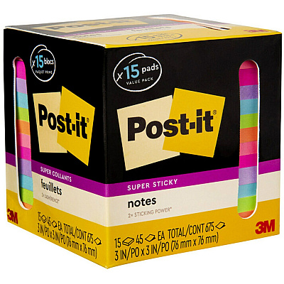 Post-it Super Sticky Notes (MMM65415SSCP)