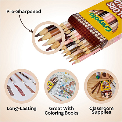 Crayola Colors of the World Colored Pencil (CYO684607)