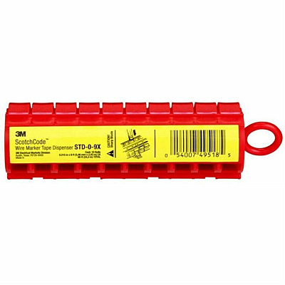 3M ScotchCode Wire Marker Tape Dispenser STD (STD09X)
