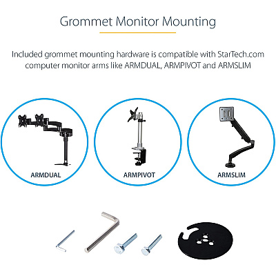 StarTech Corner Sit Stand Desk Converter 35x21in (ARMSTSCORNR)