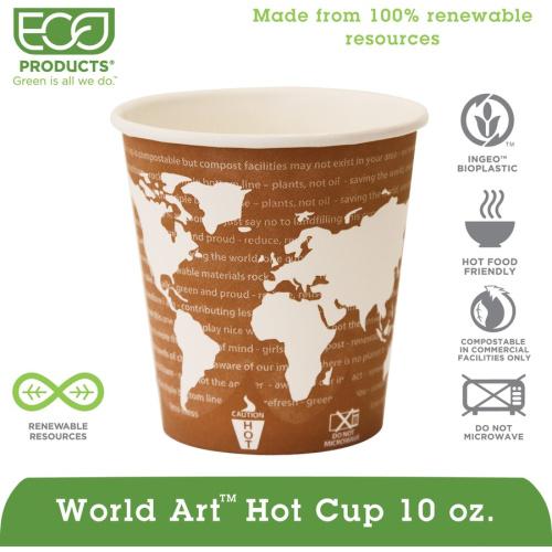 Eco-Products World Art Hot Drink Cups (EPBHC10WAPCT)