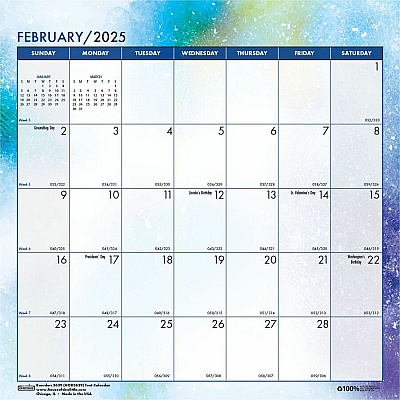 House of Doolittle Recycled Cosmos Tent Calendar, Night Sky Artwork, 6 x 6, White/Multicolor Sheets, 12-Month (Jan to Dec): 2026 (3639)