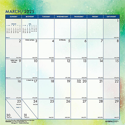 House of Doolittle Recycled Cosmos Tent Calendar, Night Sky Artwork, 6 x 6, White/Multicolor Sheets, 12-Month (Jan to Dec): 2026 (3639)