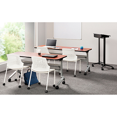Safco Flip-N-Go Rectangular Training Table (LF1848TSLCRM)