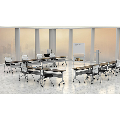 Safco Flip-N-Go Rectangular Training Table (LF1860TSLDCM)