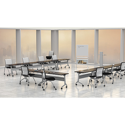 Safco Flip-N-Go Rectangular Training Table (LF1872TSLDCM)