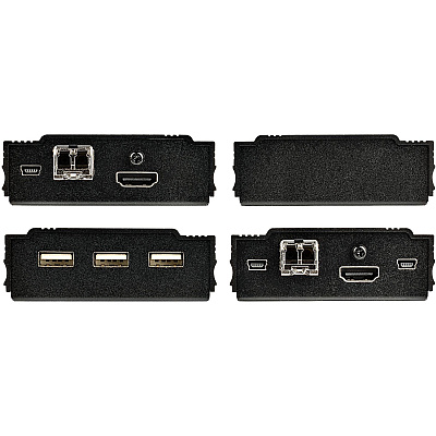 StarTech 4k Hdmi Kvm Extender Over Fiber, Hdmi Video & Usb Over Fiber, Up To 984ft/300m (multimode), 10g Mmf Sfp+ Modules (SV565FXHD4KU)