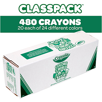 Crayola Color of the World Crayons (CYO523456)