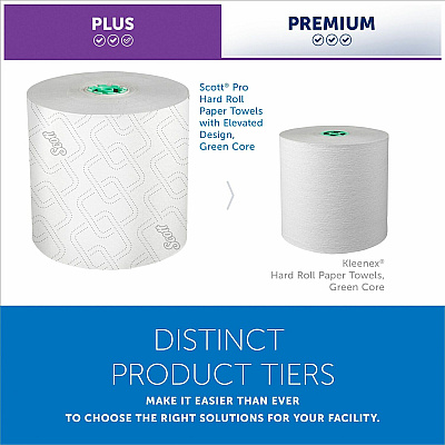 Scott Pro High-Capacity Hard Roll Towels with Elevated Design and Absorbency Pockets (KCC25700)