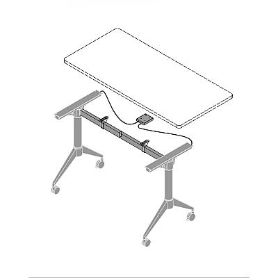 Lorell Spry Nesting Training Table Base (LLR60738)