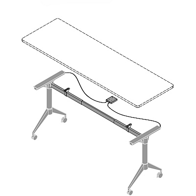 Lorell Spry Nesting Training Table Base (LLR60739)