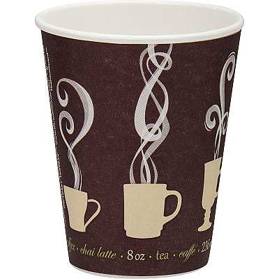 Solo ThermoGuard 8 oz Double Walled Paper Hot Cups (SCCDWTG8STCT)