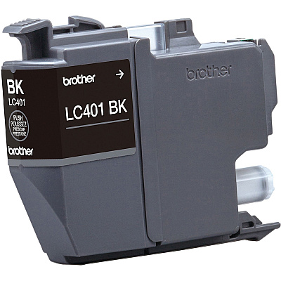 Brother LC401BKS Original Standard Yield Inkjet Ink Cartridge - Single Pack - Black - 1 Pack