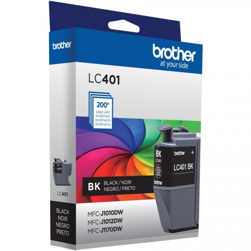 Brother LC401BKS Original Standard Yield Inkjet Ink Cartridge - Single Pack - Black - 1 Pack