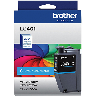 Brother LC401CS Original Standard Yield Inkjet Ink Cartridge - Single Pack - Cyan - 1 Pack