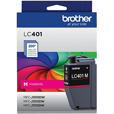 Brother LC401MS Original Standard Yield Inkjet Ink Cartridge - Single Pack - Magenta - 1 Pack