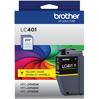 Brother LC401YS Original Standard Yield Inkjet Ink Cartridge - Single Pack - Yellow - 1 Pack