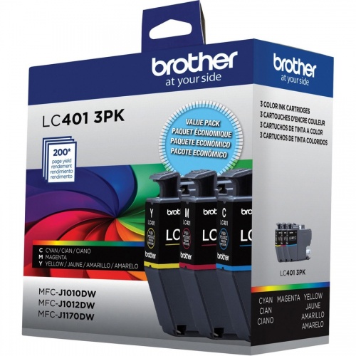 Brother LC4013PKS Original Standard Yield Inkjet Ink Cartridge - CMY - 3 / Pack