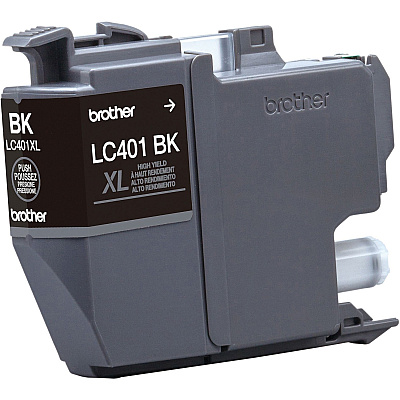 Brother LC401XLBKS Original High Yield Inkjet Ink Cartridge - Single Pack - Black - 1 Pack