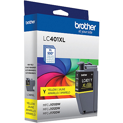 Brother LC401XLYS Original High Yield Inkjet Ink Cartridge - Single Pack - Yellow - 1 Pack