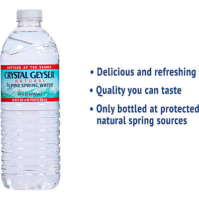 Crystal Geyser Natural Alpine Spring Water (CGW35001DEP)
