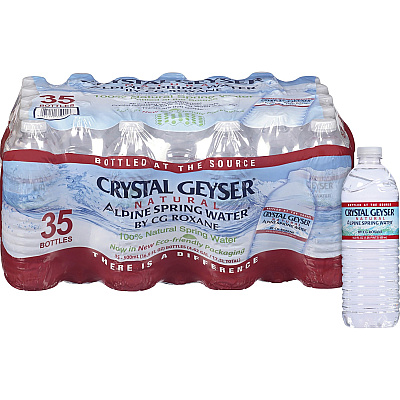 Crystal Geyser Natural Alpine Spring Water (CGW35001DEP)