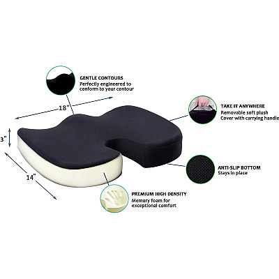 Lorell Butterfly-Shaped Seat Cushion (LLR18307)