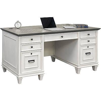 Martin Hartford Double Pedestal Desk (IMHF680W)