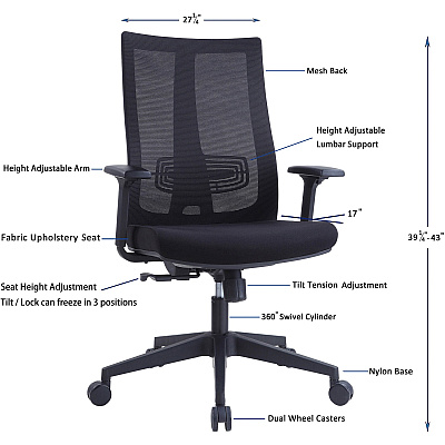 Lorell High-Back Molded Seat Office Chair (LLR42174)