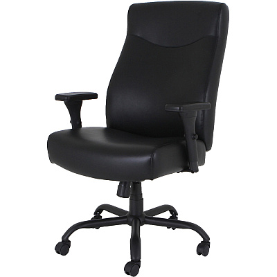 Lorell Big & Tall Executive High-Back Chair With Adjustable Arms (LLR48846)