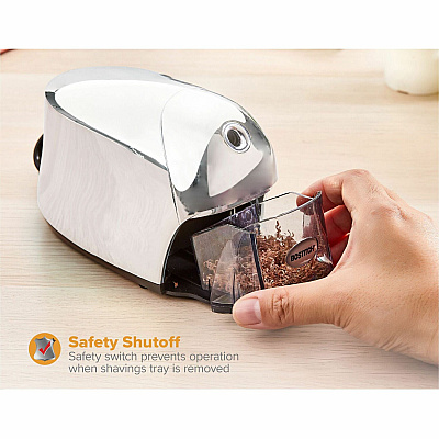 Bostitch QuietSharp Executive Pencil Sharpener (BOSEPS8CHROME)