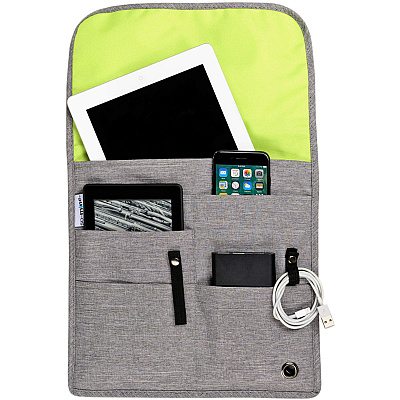So-Mine Carrying Case Travel Essential - Ash Gray, Lime (OSMSM421)
