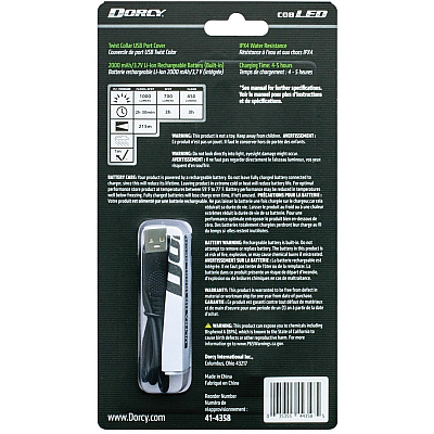 DORCY Ultra 1000 Lumen USB Rechargeable Flashlight With Powerbank (414358)