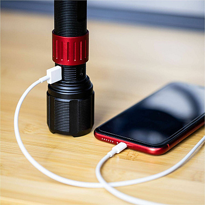 DORCY Ultra 1000 Lumen USB Rechargeable Flashlight With Powerbank (414358)