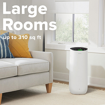 Filtrete Smart Room Air Purifier FAP-ST02, Large Room, White (MMMFAPST02N)