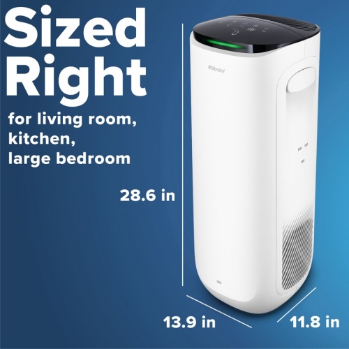 Filtrete Smart Room Air Purifier FAP-ST02, Large Room, White (FAPST02N)