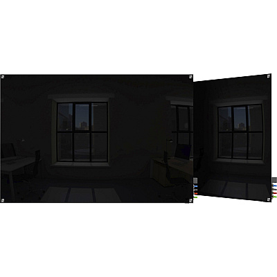 Ghent Harmony Dry Erase Board (HMYSM45BK)