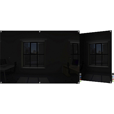 Ghent Harmony Dry Erase Board (HMYSM48BK)