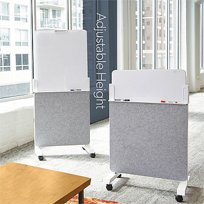 Quartet Agile Easel with Glass Dry-Erase Board (QRTQ293066W)