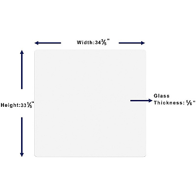 Lorell DIY Frameless Magnetic Glass Board (LLR18324)