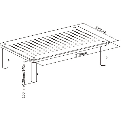Lorell Height-Adjustable Device Stand (LLR18329)