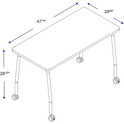 Lorell Training Table (LLR60845)