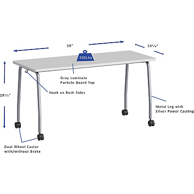 Lorell Training Table (LLR60848)
