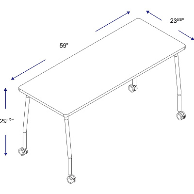 Lorell Training Table (LLR60846)