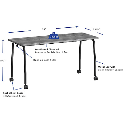 Lorell Training Table (LLR60846)